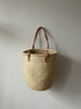 Woven Straw and Leather Bag - LG - isobel & cleo