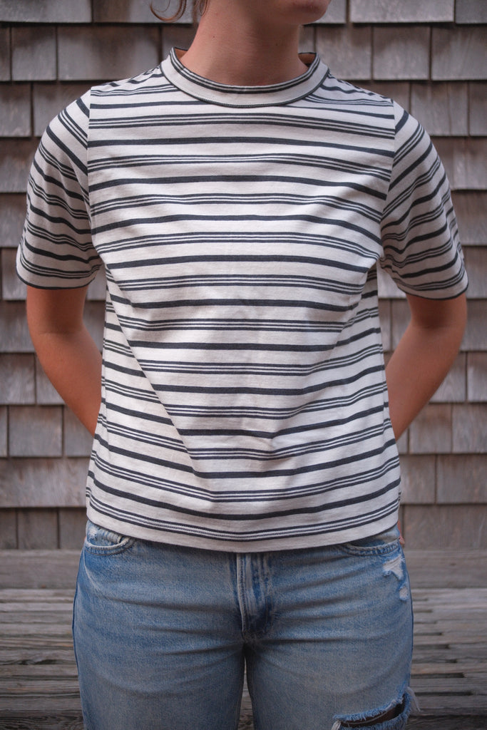 Irregular Regular Striped Tee