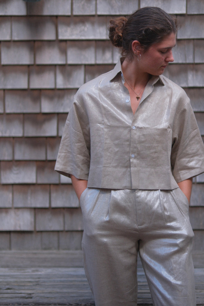 Shimmer Boxy Shirt