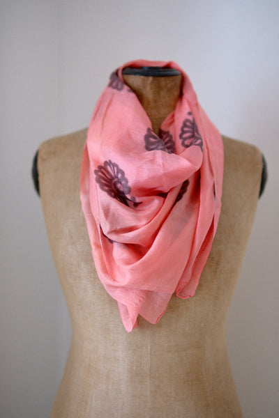 Silk Block Printed Bandana - isobel & cleo