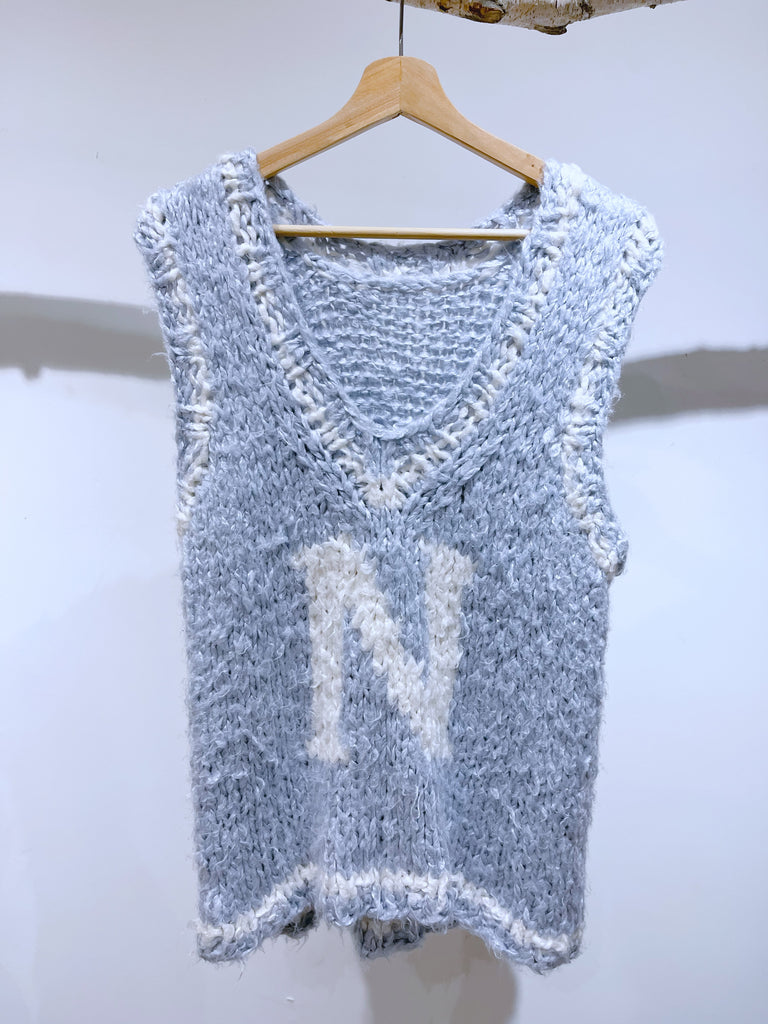 “N” Collegiate Silk Letter Vest