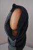 The Union Menswear Cowl in Neutral Black - isobel & cleo