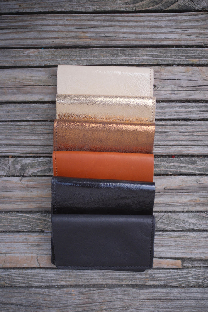 Metallic Leather Wallets