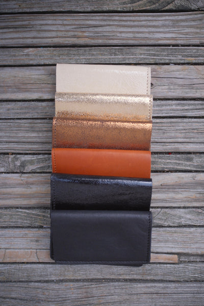 Metallic Leather Wallets