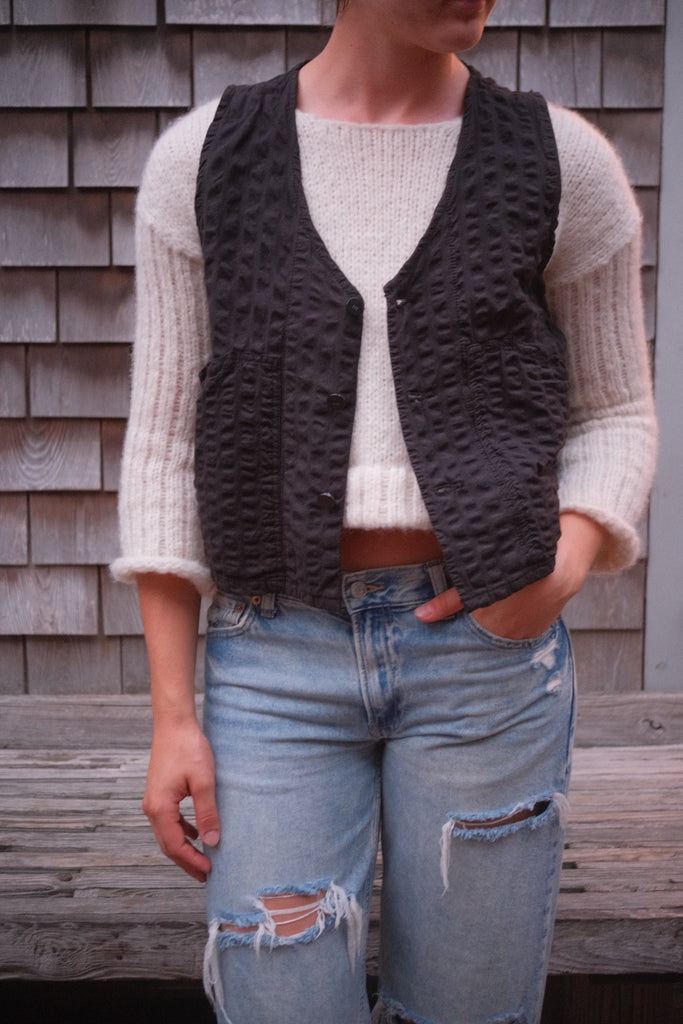 Seersucker Work Vest