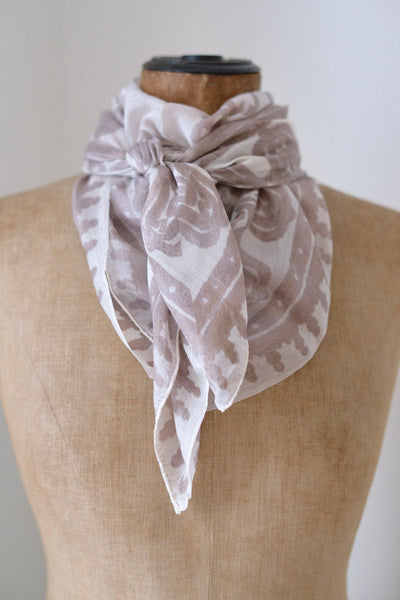 Silk Block Printed Bandana - isobel & cleo
