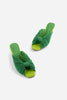 Pleated Kitten Heel - Grass