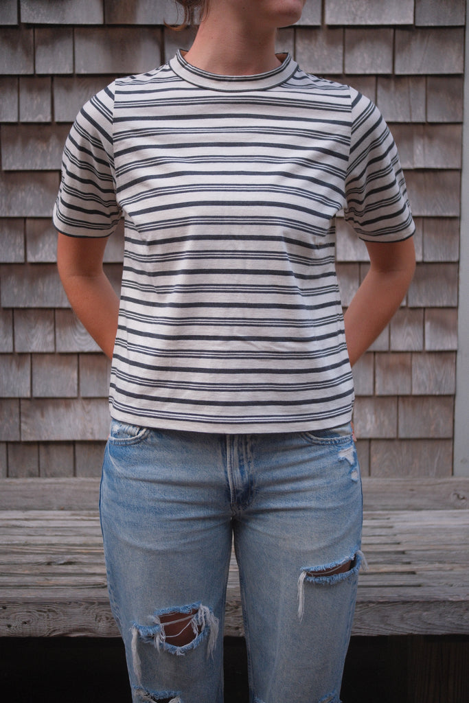 Irregular Regular Striped Tee