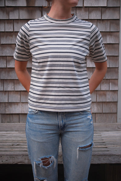 Irregular Regular Striped Tee