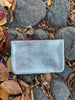 Mini Leather Pouches - Silver