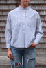 Mandarin Collared Shirt - Striped