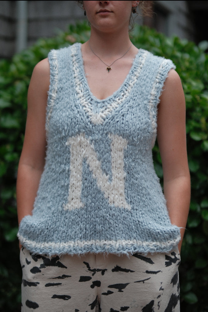 “N” Collegiate Silk Letter Vest