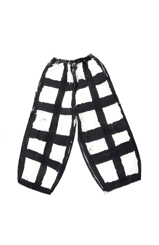 Relaxed Pant in Licorice Check