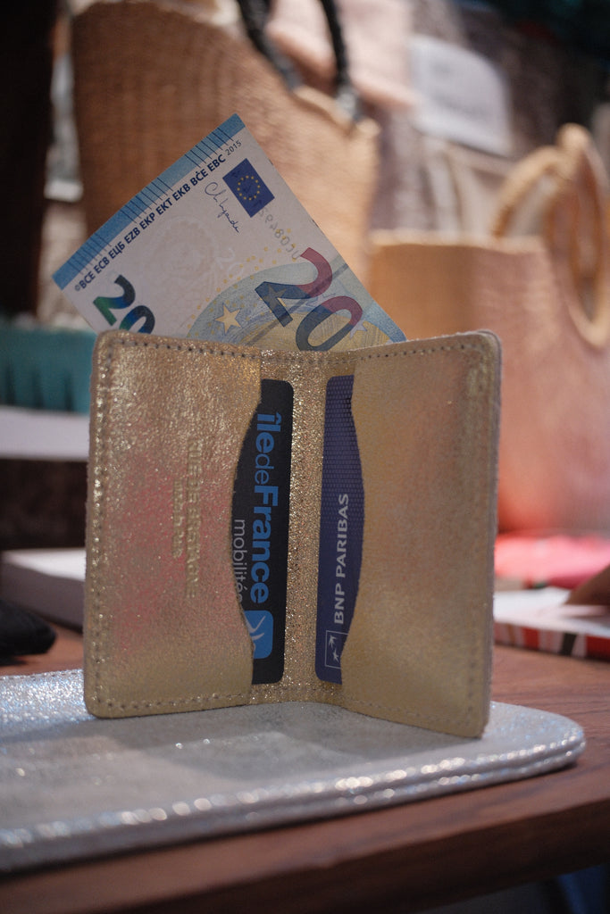 Metallic Leather Wallets