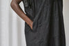 Black Linen Kaftan Dress