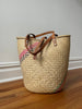 Woven Staw and Leather Bag - XL