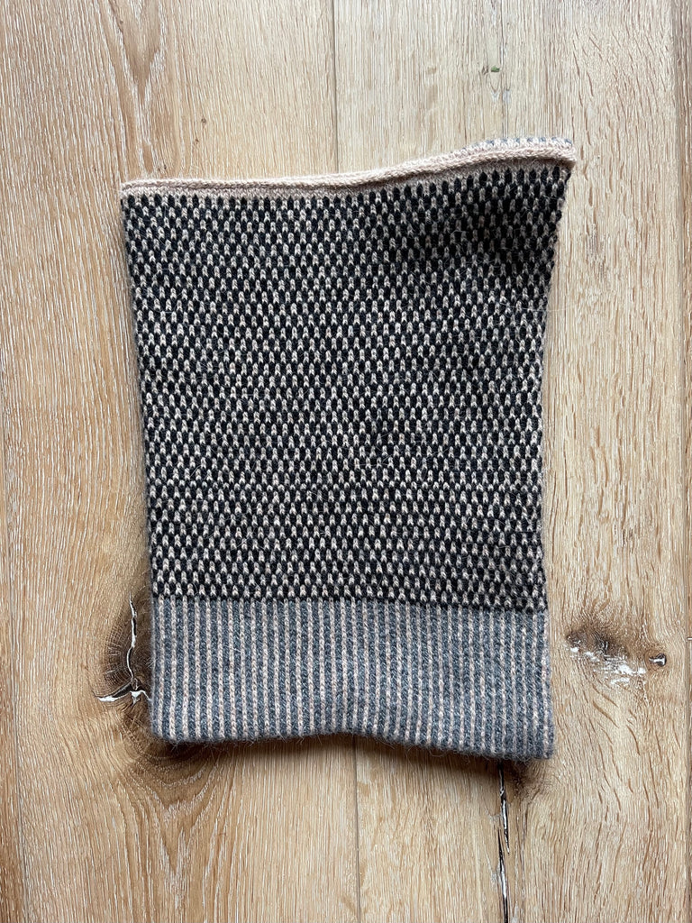 The Union Menswear Cowl in Oakwood/Black/Mid Grey - isobel & cleo