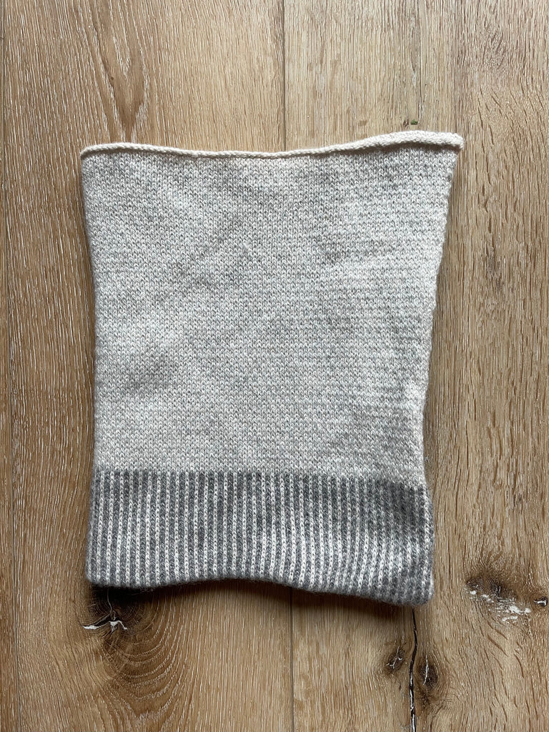 The Union Menswear Cowl in Natural/Silver/Flannel - isobel & cleo