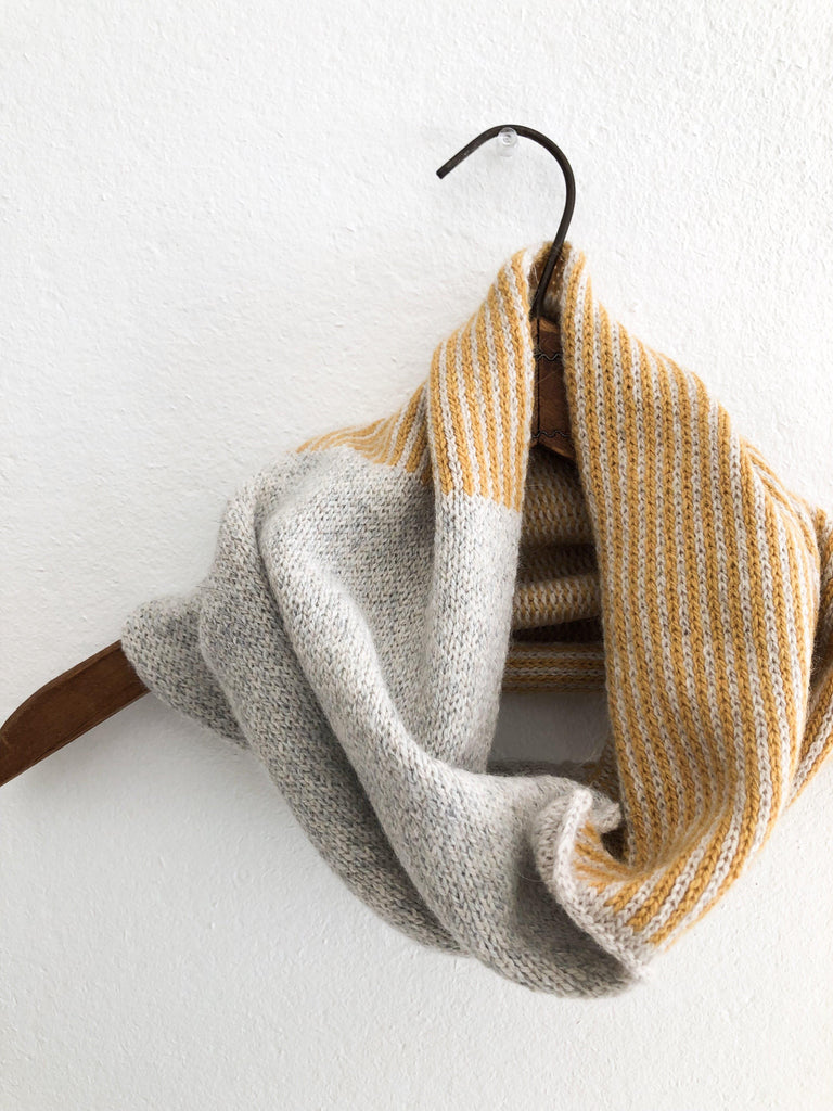 The Union Menswear Cowl Natural/Silver/Mango - isobel & cleo