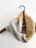 The Union Menswear Cowl Natural/Silver/Mango - isobel & cleo